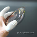 Lente de cúpula de vidro de 120 mm de diâmetro enegrecida